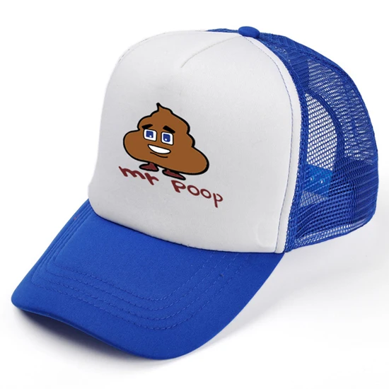 Горячие продажи игровые сторожевые таймеры 2 T-bone шляпа Mr Poop мужские бейсболки подарок на Рождество Хэллоуин feces шляпа подарок на день отца - Цвет: Blue