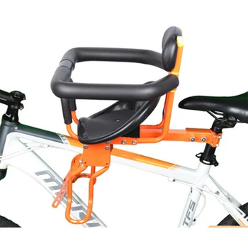 

Front Seat Mat Children Bike Seats Stainless Steel Plastic Mountain Road Folding Electric Bike Safety Chair For Kids Boy Girl