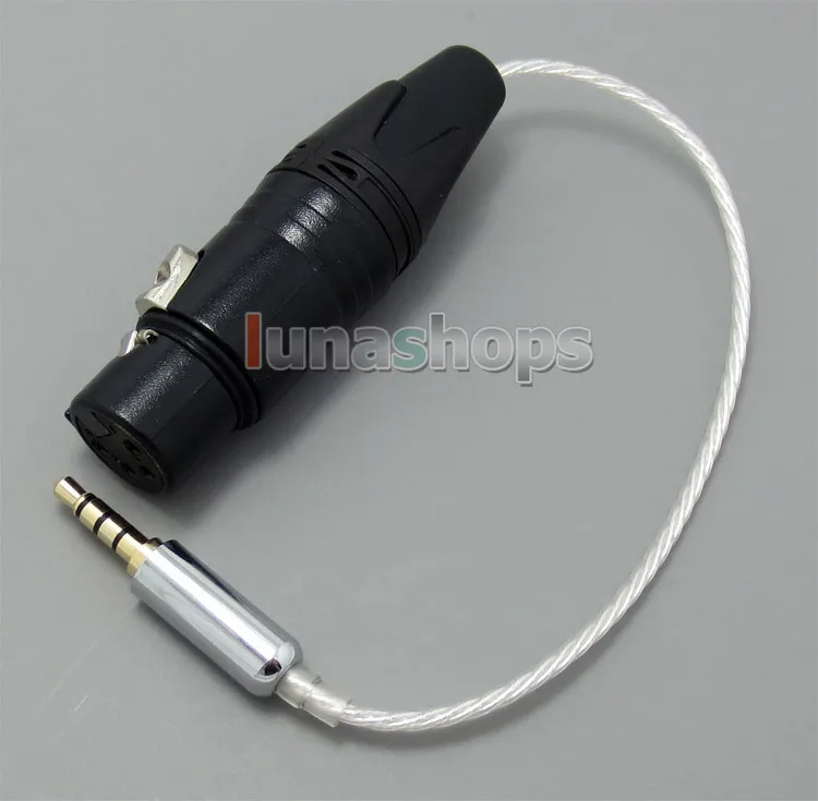 LN005003 3 5 мм посеребренный TRRS Re Zero сбалансированный до 4pin XLR Женский кабель для Hifiman