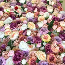 SPR Бесплатная доставка 10 шт./партия стена из искусственных цветов Свадебный фон ручной работы цветок композиция цветок стена искусственный