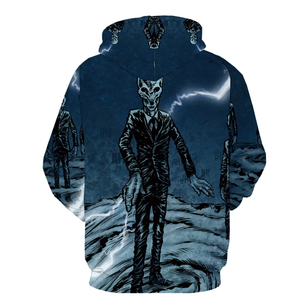 3d Hoodies Alien Hoodie Men Skull Sweatshirt Printed Lightning Hoody Anime Cartoon 3d Printed Harajuku Hoodie Print Long Sleeve