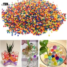500 шт жемчужные кристаллы гидрогелевые гелевые полимерные водяные Бусинки Цветок Свадебный декор Домашний декор растущие водные шары 7D