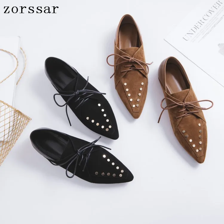 

Kid Suede Leather Summer Loafers Women Casual Shoes Moccasins Soft Pointed Toe Ladies Footwear Women Flats Shoes Female