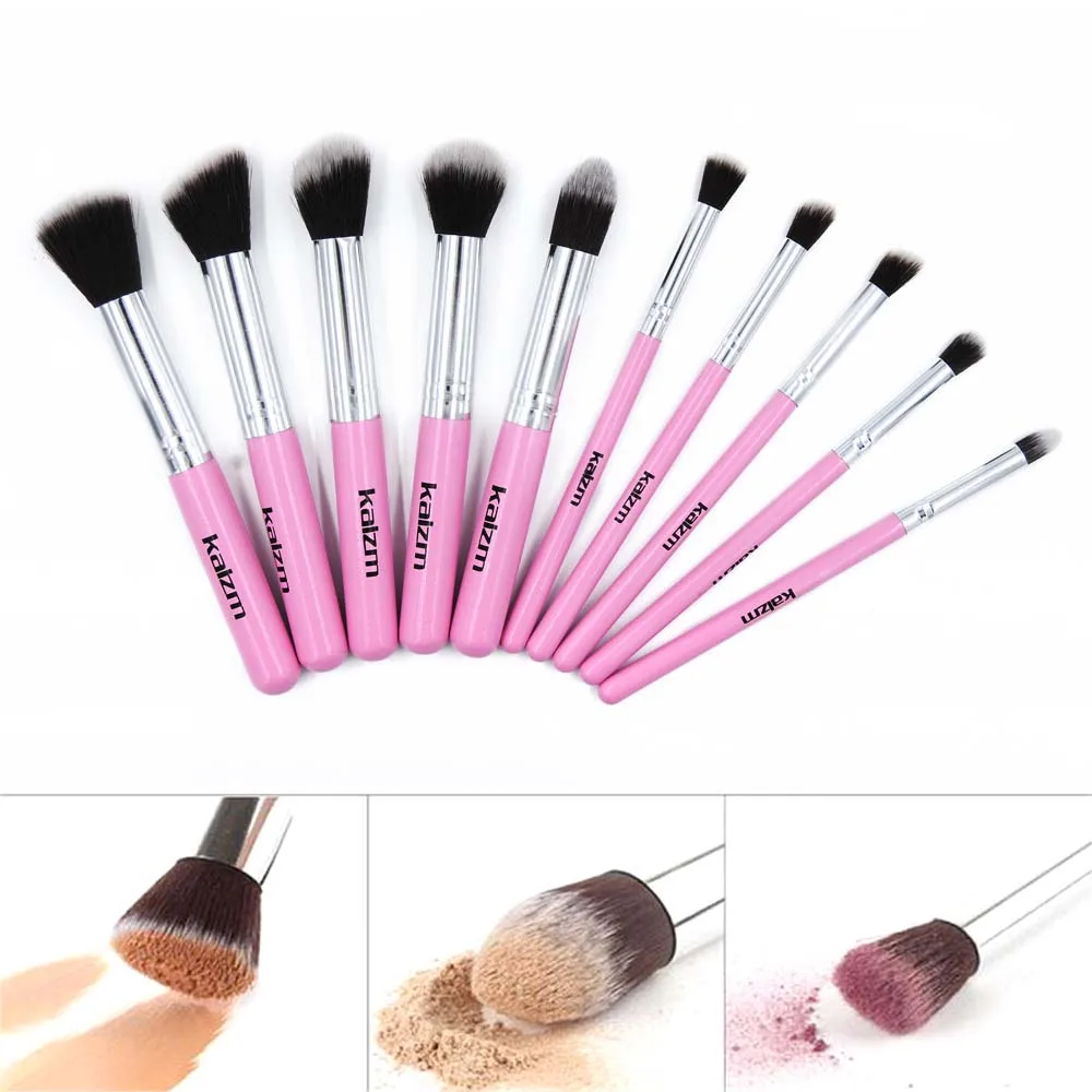 

10pcs Professional Makeup Brushes Set High Quality Makeup Tools Kit Premium Full Function Vary color Powder Brushes Kit