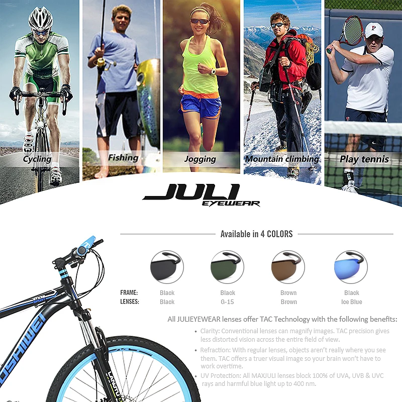 JULI, нейлоновые линзы, спортивные солнцезащитные очки для мужчин и женщин, мужские, для вождения, для бега, без оправы, Ультралегкая оправа, солнцезащитные очки, UV400, Gafas De Sol 8001