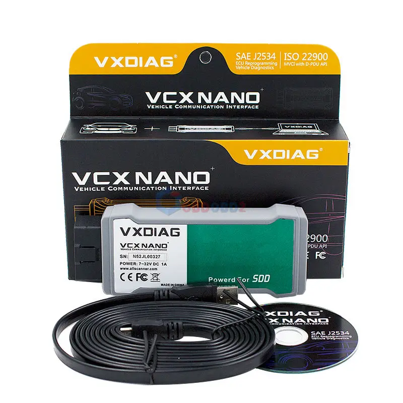 Лучшее качество VXDIAG VCX NANO для JLR 2 в 1 программное обеспечение SSD V145 Land Rover/Jaguar