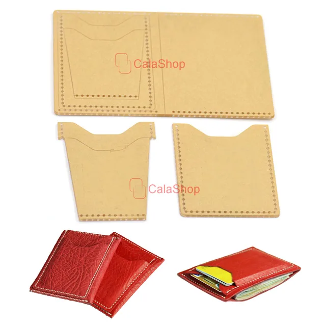 1 pcs lot acrylic wallet leather template model for home handwork leather template