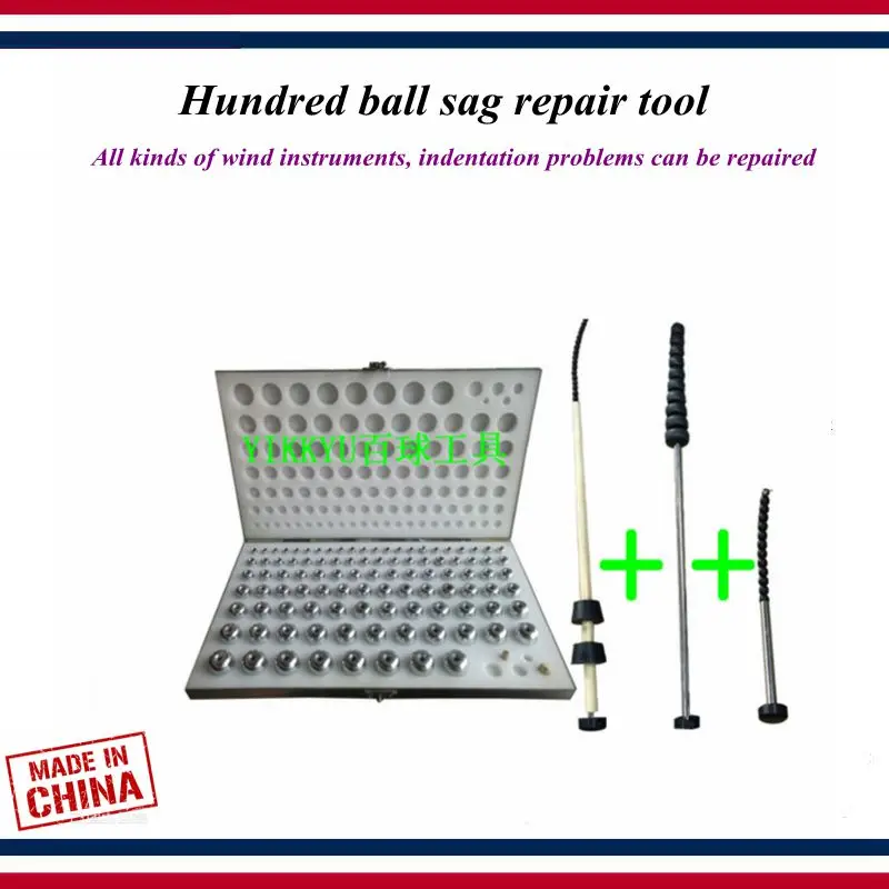 

Wind instrument repair tool - Hundred ball sag repair tool , All kinds of wind instruments, indentation problems can be repaired