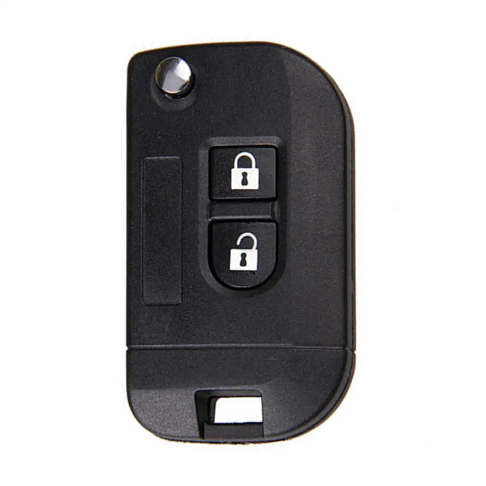 2 кнопки, складной чехол для ключей на застежке, протектор для Nissan дистанционного силиконовый чехол Micra K12 Примечание Navara Qashqai PATHFINDER без ключа