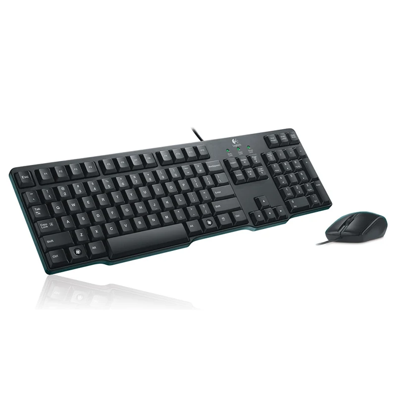 Logitech MK120 Wired Keyboard Mouse Combo Waterproof Mute 1000dpi Optical Tracking Keyboard and Mouse Set
