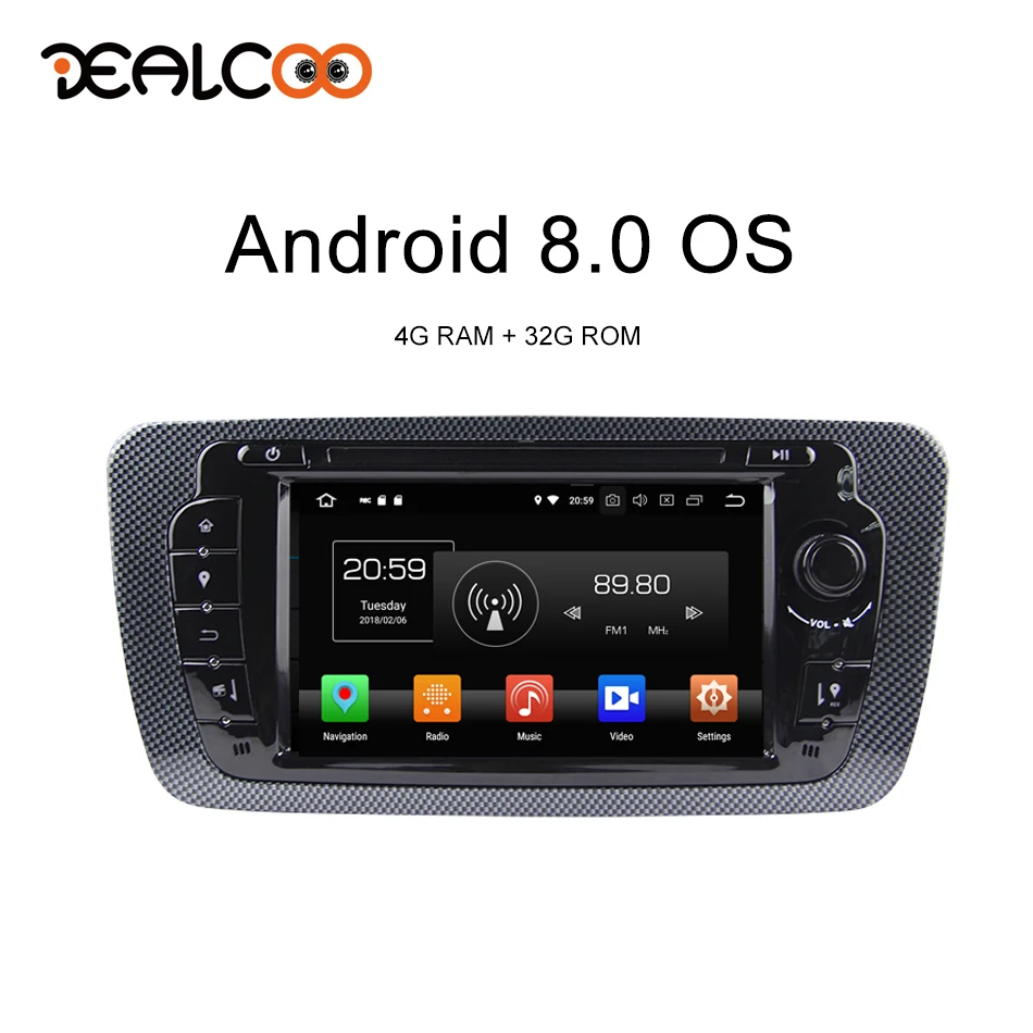 

Dealcoo Radio Car Android 2 Din Car Radio GPS Android for Seat Ibiza Radio Autoradio Android 2din Dvd Car Radio Screen 7 Inch