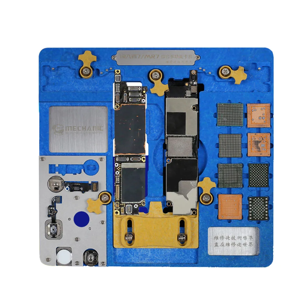 

MECHANIC PCB Motherboard Holder Fixture For iPhone A7 A8 A9 A10 A11 A12 NAND PCIE Motherboard Fingerprint CPU Chip Remove Glue