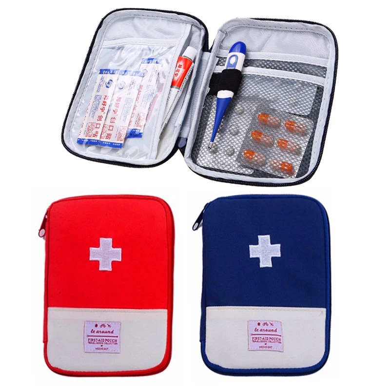 Kit de primeros auxilios portátil, bolsa médica de emergencia para viajes  al aire libre, Camping, 2 colores, paquetes de tratamiento médico de  transporte pequeños|Bolsas de almacenamiento| - AliExpress