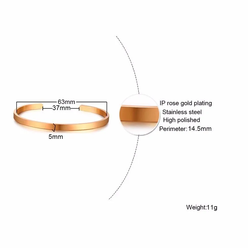 3 мм персонализированные манжеты пользовательские координаты выгравированы пользовательские манжеты браслет для женщин ювелирные изделия подарок для нее - Окраска металла: B-349R
