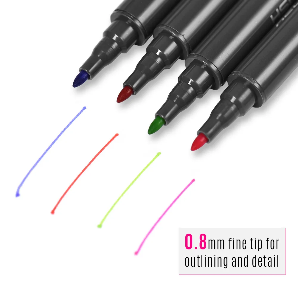 36 Цвета маркер twin tip Кисточки эскиз ручки чернила на водной основе для графических Manga нетоксичный номера загрязнения Игрушки для рисования