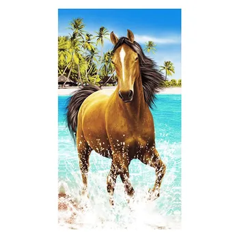 

2019 New Style Flamingo Tiger Animal Print Summer Sports Beach Towel Microfiber Bath Towels for Adults Kids Camping Picnic Mat
