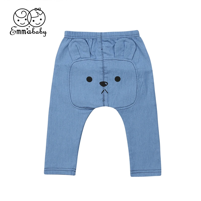 Newborn Baby Boys Girls Long Harem Pants Panties Trousers Leggings Bear