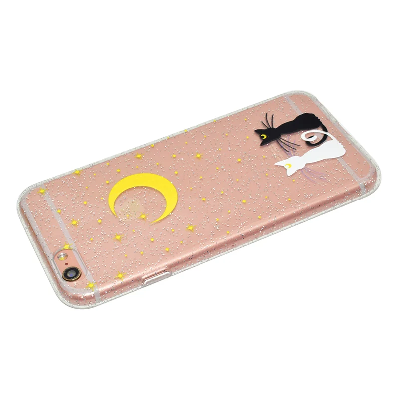 cute cartoon glitter silicone case iphone 5 6 s 7 plus (22)