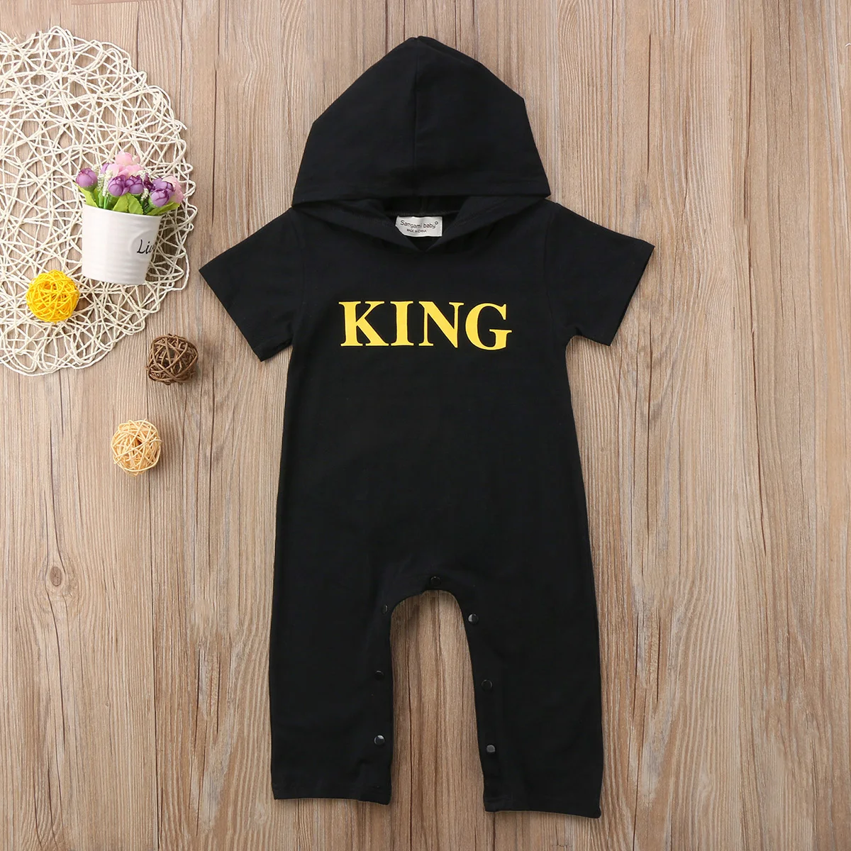 Toddler Kids Baby Letter Boys Hoodie Long Sleeve Romper Jumpsuit Outfits Clothes