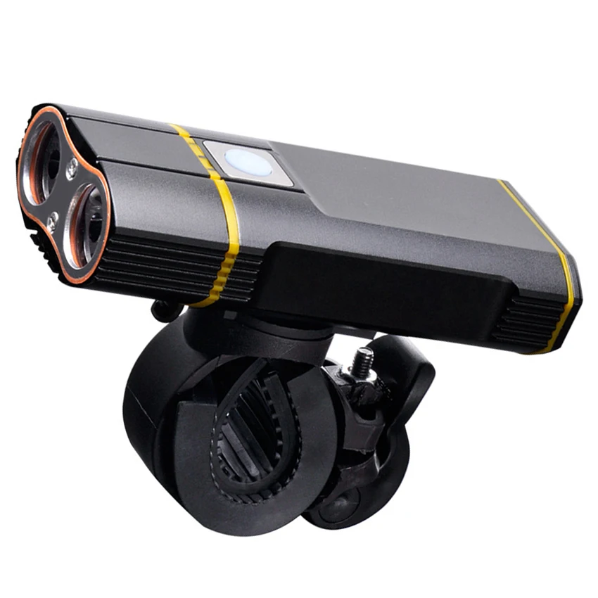 Cheap Walkfire 360 degree Bicycle USB Recharge Light 2 Bulb Cycling Riding Flashlight Waterproof Bike Headlight Front Lamp Accessories 3