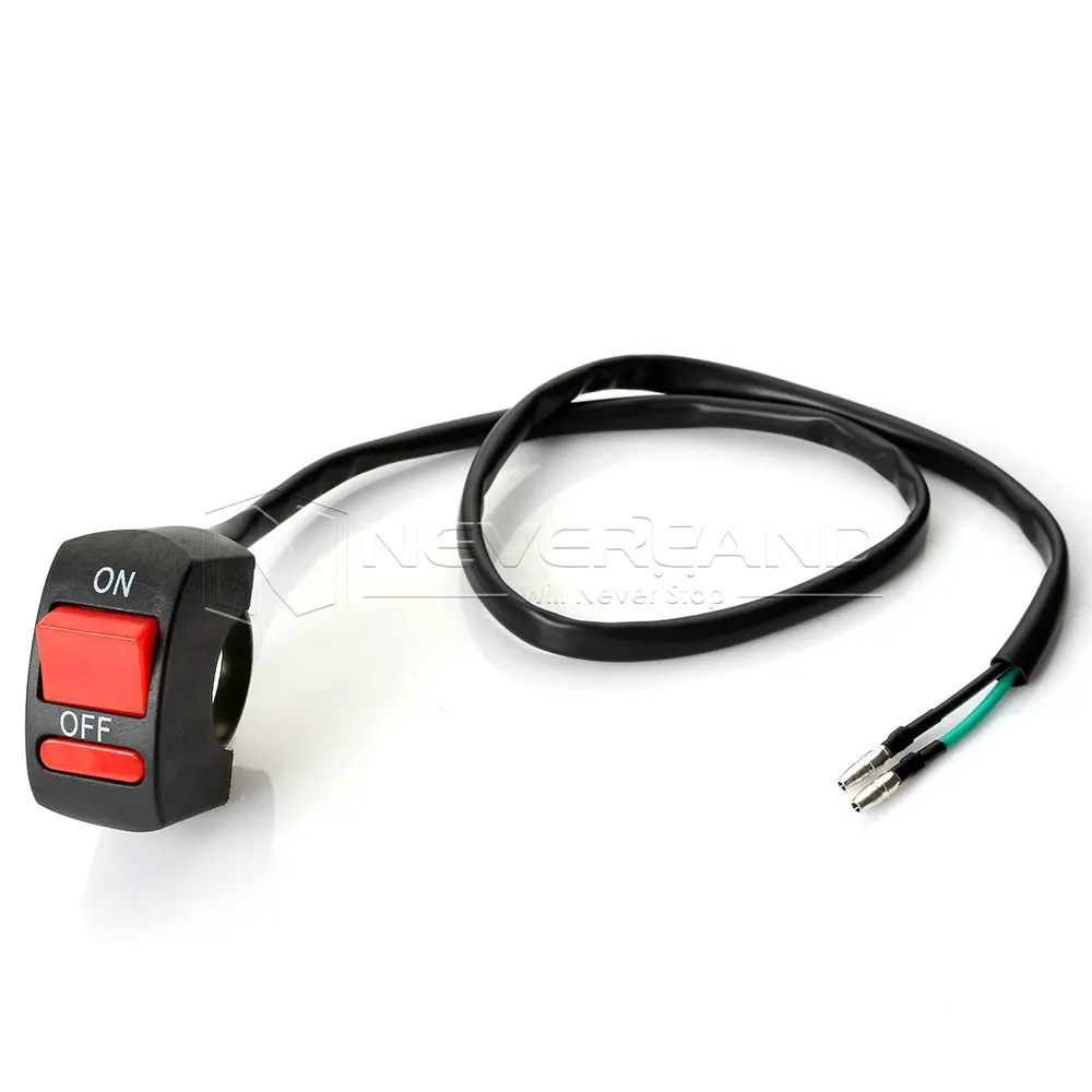 

Universal Motorcycle Handlebar Fog Light LED Head Lamp Angel Eyes Light Switch ON-OFF Button Switch 12VDC For U1 U2 U5 U8