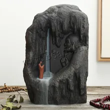 Ceramic Backflow Incense Burner Rockery Smoke Waterfall Stick Incense Holder Incense Crafts Mountain River Handicraft Censer Ceramic Backflow Incense Burner Rockery Smoke Waterfall Stick Incense Holder Incense Crafts Mountain River Handicraft Censer