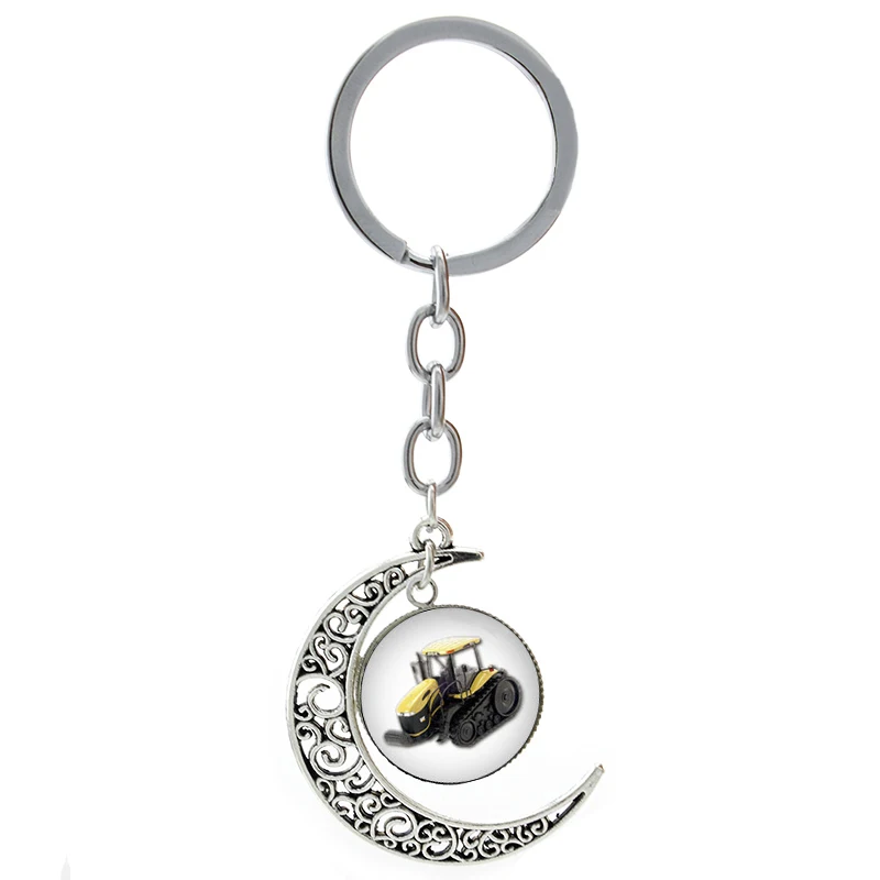 

Steampunk Tractor machineshop truck car keychain geek machine men jewelry Harley Motorcycle Exercise Bike key chain ring T834