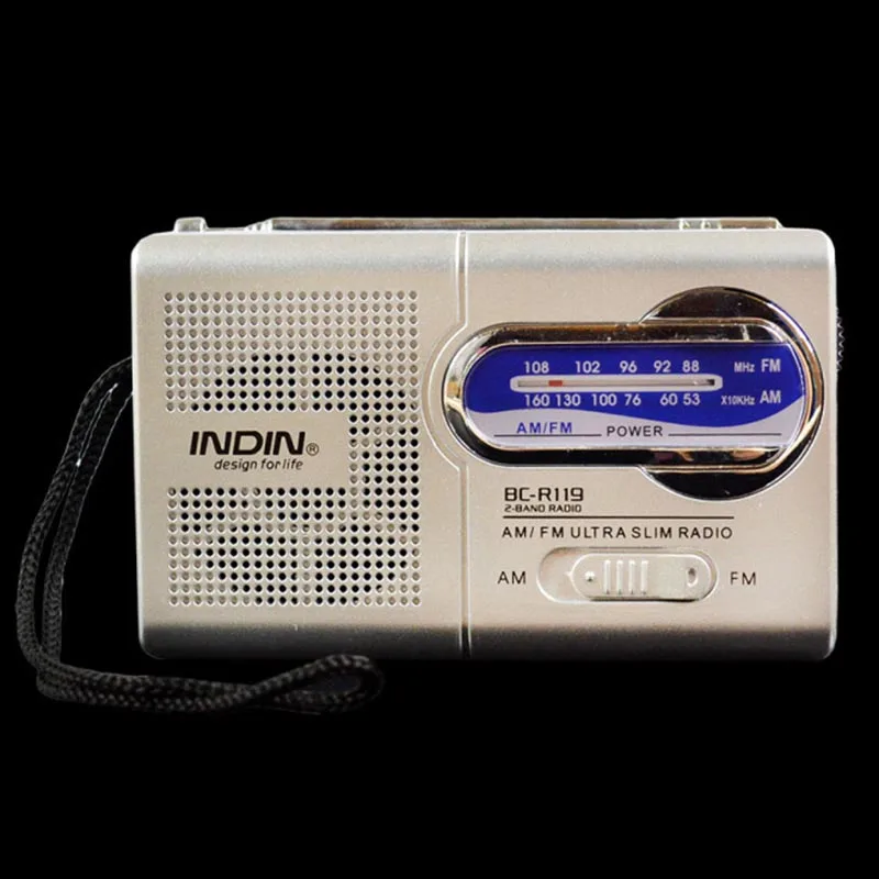 BC R119 портативное мини радио 2 диапазонный AM FM мировой приемник Выдвижная антенна