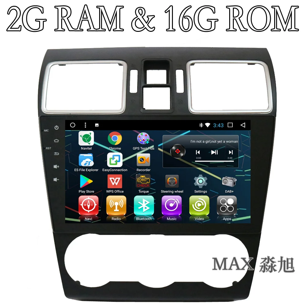 MAX 2G 16G GPS Navigation System Android Car DVD Player for Subaru Forester 2017 Radio RDS Bluetooth 4G WiFi SWC Free Map | Автомобили и