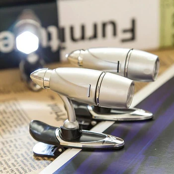 

1pcs LED Book Lights Reading Lamp Bullet Work Lamp Portable Flexible Clip-on Indoor Lighting With a Book Clip Night Light