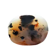 Природных водных растения агат минеральные украшения Исцеление полированного кварца призрак камень кристалл пейзаж живописи тушью натуральный процедур