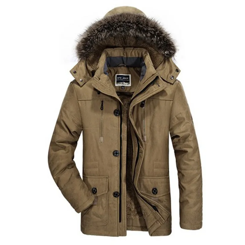 XIYOUNIAO зимняя новая куртка Для мужчин плюс бархат утолщение теплый ветрозащитный куртка Для мужчин повседневная куртка с капюшоном пальто размер L-4XL 5XL 6XL - Цвет: 3