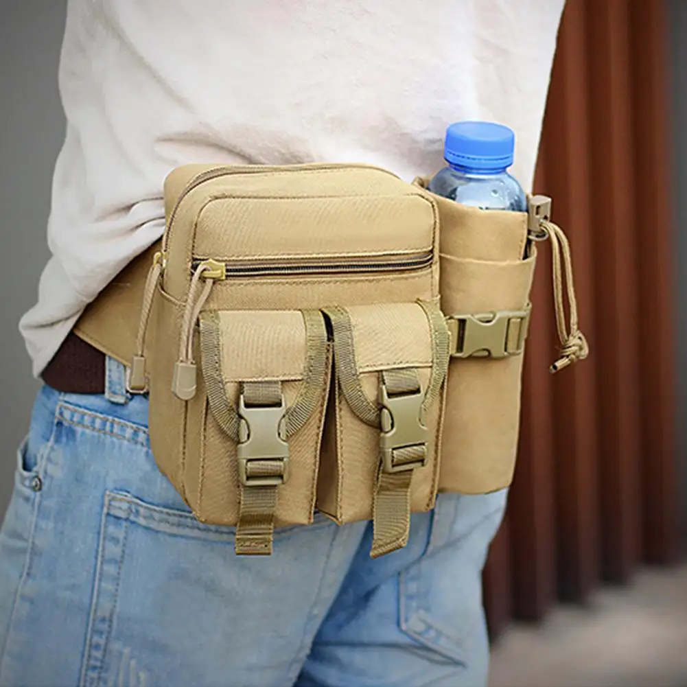 

Camping Running Waterproof Army Waist Bag Water Bottle Fanny Pack