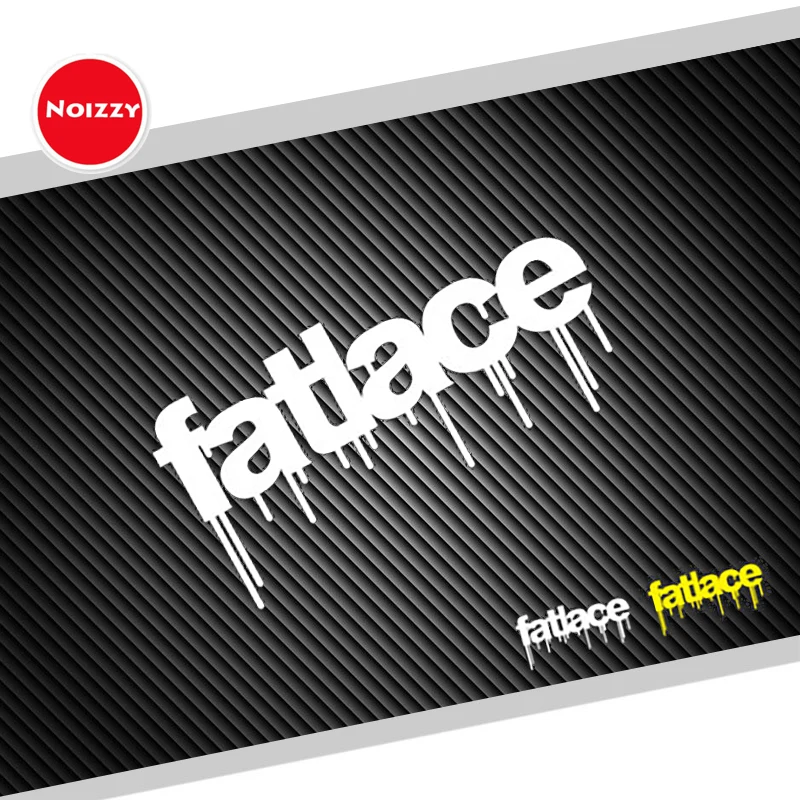 

Noizzy Fatlace Hellaflush Hot Sticker Window HF Vinyl Reflective Yellow Front Rear Windshield Decal Auto Motorcycle Car Styling