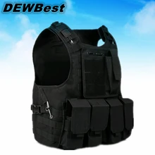 [DEWBest] Подлинная Мужская Молле черный тактический жилет CS Swat защитное оборудование жилеты