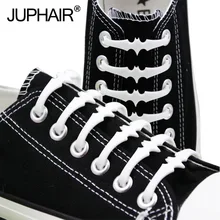 JUP 12 Sets 176 Roots Silicone lazy laces Cool Bats Laces Adult-free Elastic Laces Patented Product No Tie Shoelaces Rubber Slip
