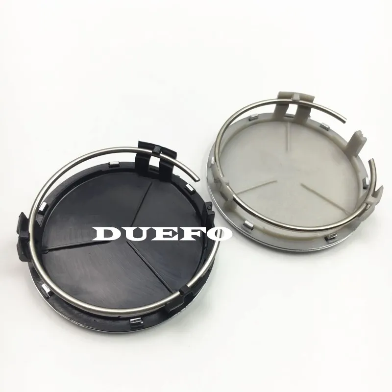 

20pcs/lot 75mm Black Silver Wheel Center Caps Wheel Hub Rim Cap Cover For Accessories Styling
