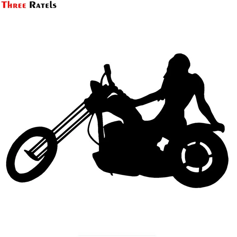 Three Ratels Tz 1431 121x20cm Girl Biker Motorcycle Harley Car