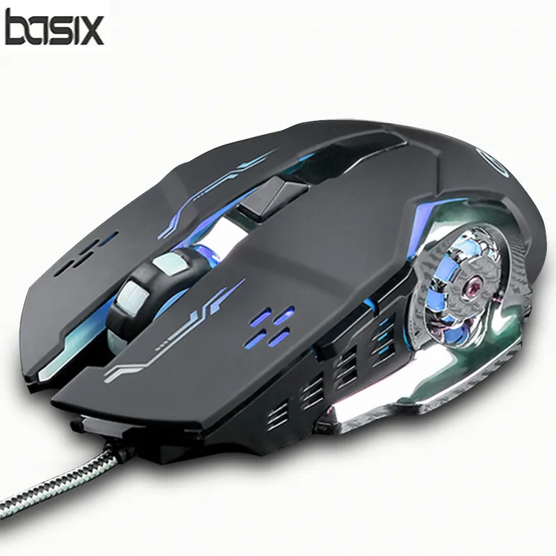 Basix USB Wired Gaming Mouse silent 3200 DPI7