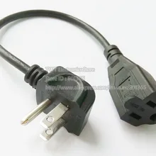 Нам 3pin плоский разъем Адаптеры питания шнур, nema 5-15 P штекер для 5-15r женщин удлинитель, 5-15 P/5-15r, 5 шт