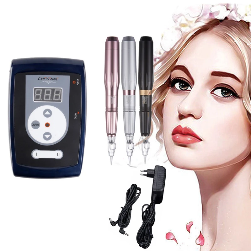 

1 set Tattoo Machine Pen Swiss Motor For Permanent Makeup Eyebrow machine With Digital Control Panel Machine Kit