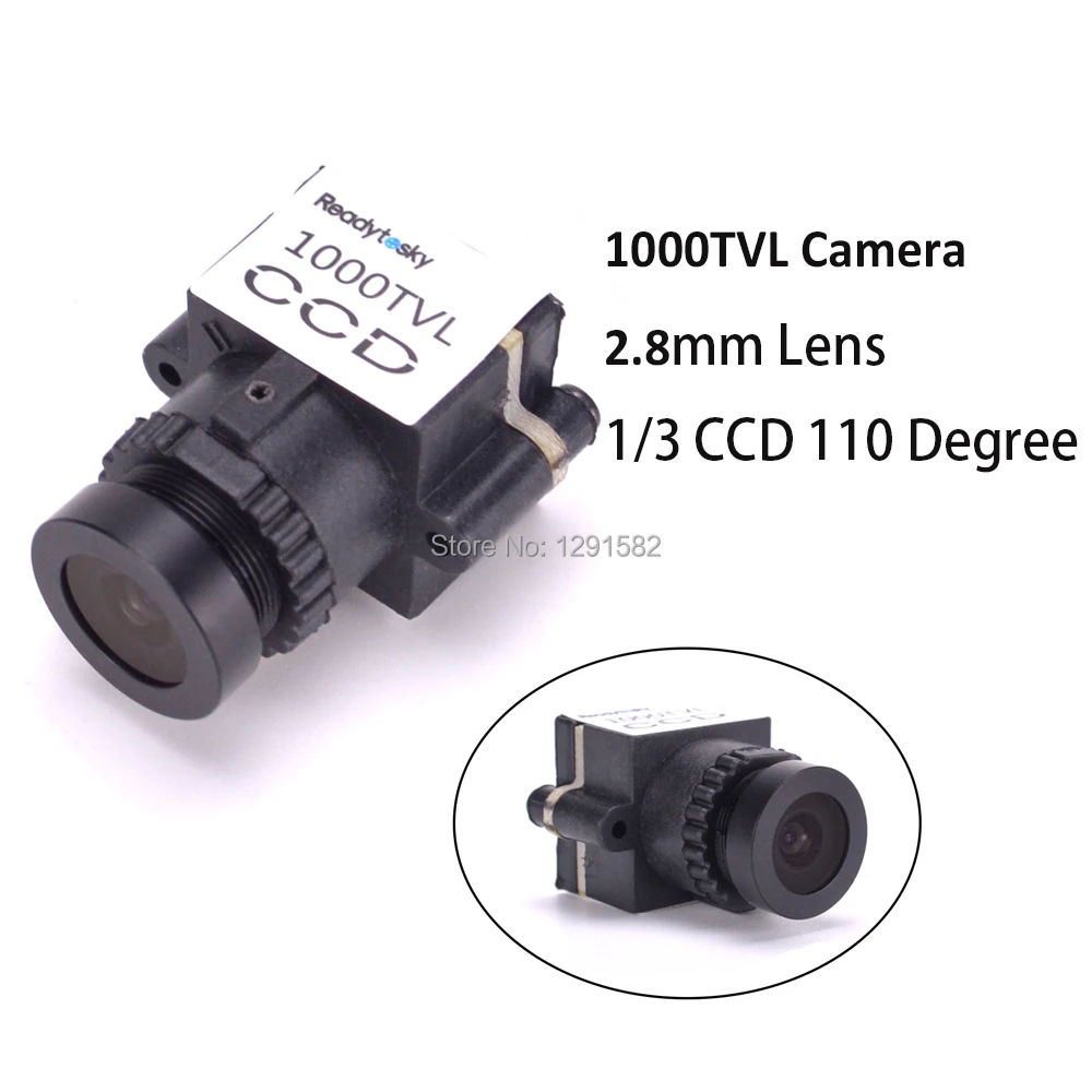 

Mini 1000TVL 1/3 CCD 110 Degree 2.8mm Lens FPV Camera NTSC PAL Switchable 5-20V For FPV Camera Drone Quadcopter
