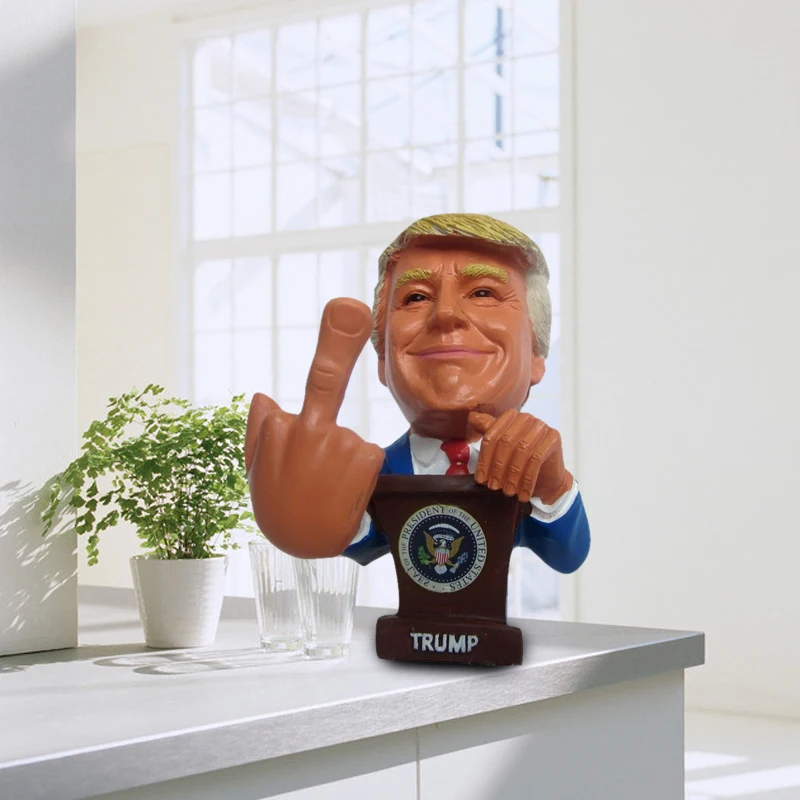 

Donald Trump Bobble Middle Finger Bobblehead FCCK CLINTON 2016 Election Figure