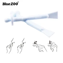 10 шт./компл. носовые волосы для чистки пластиковый нос восковые для удаления волос аппликатор палочки 2 в 1 двойная головка вытирая палочки восковой инструмент