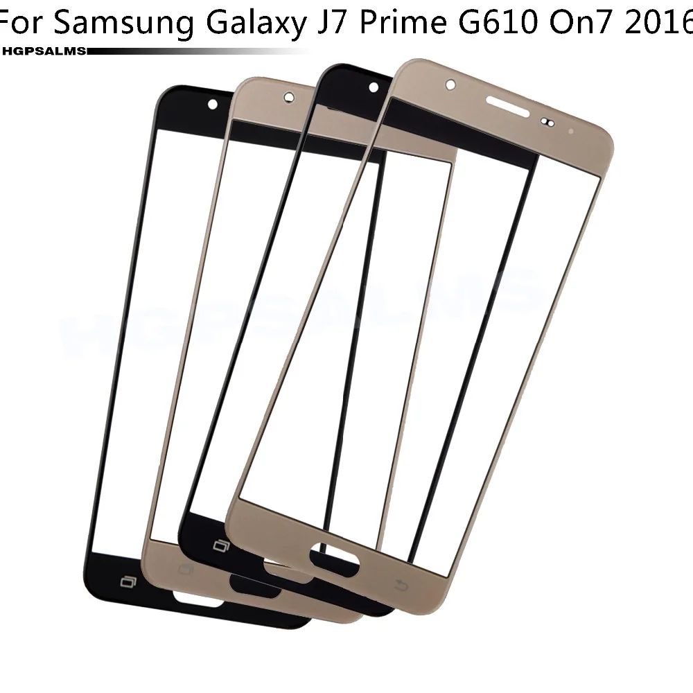 SAM211 For Samsung Galaxy J7 Prime G610 On7 2016 Front Screen Outer Glass Lens Touch Screen Outer Cover Panel Lens