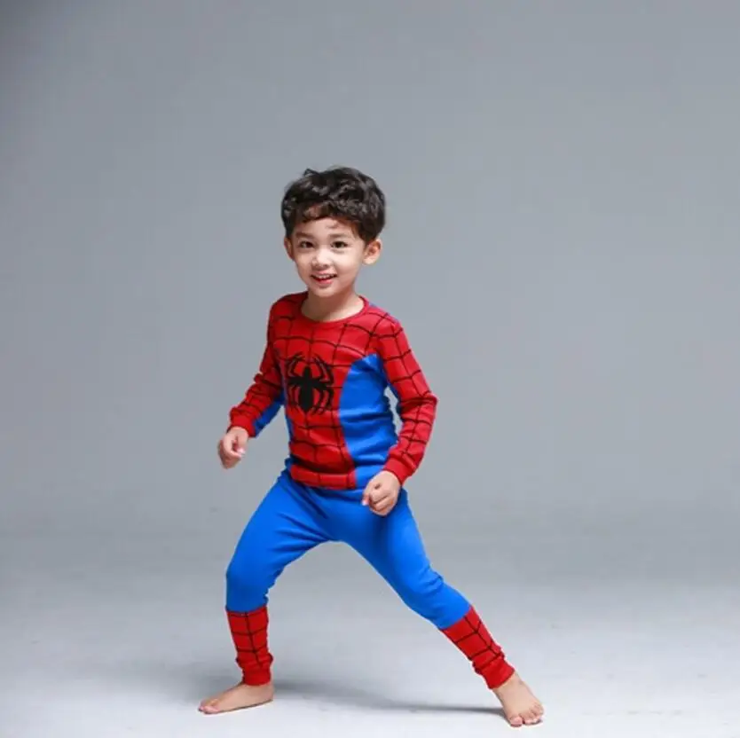Online Conjuntos de pijamas cosplay para niños ropa de dormir de algodón para bebés ropa de dormir conjunto para 2 10T