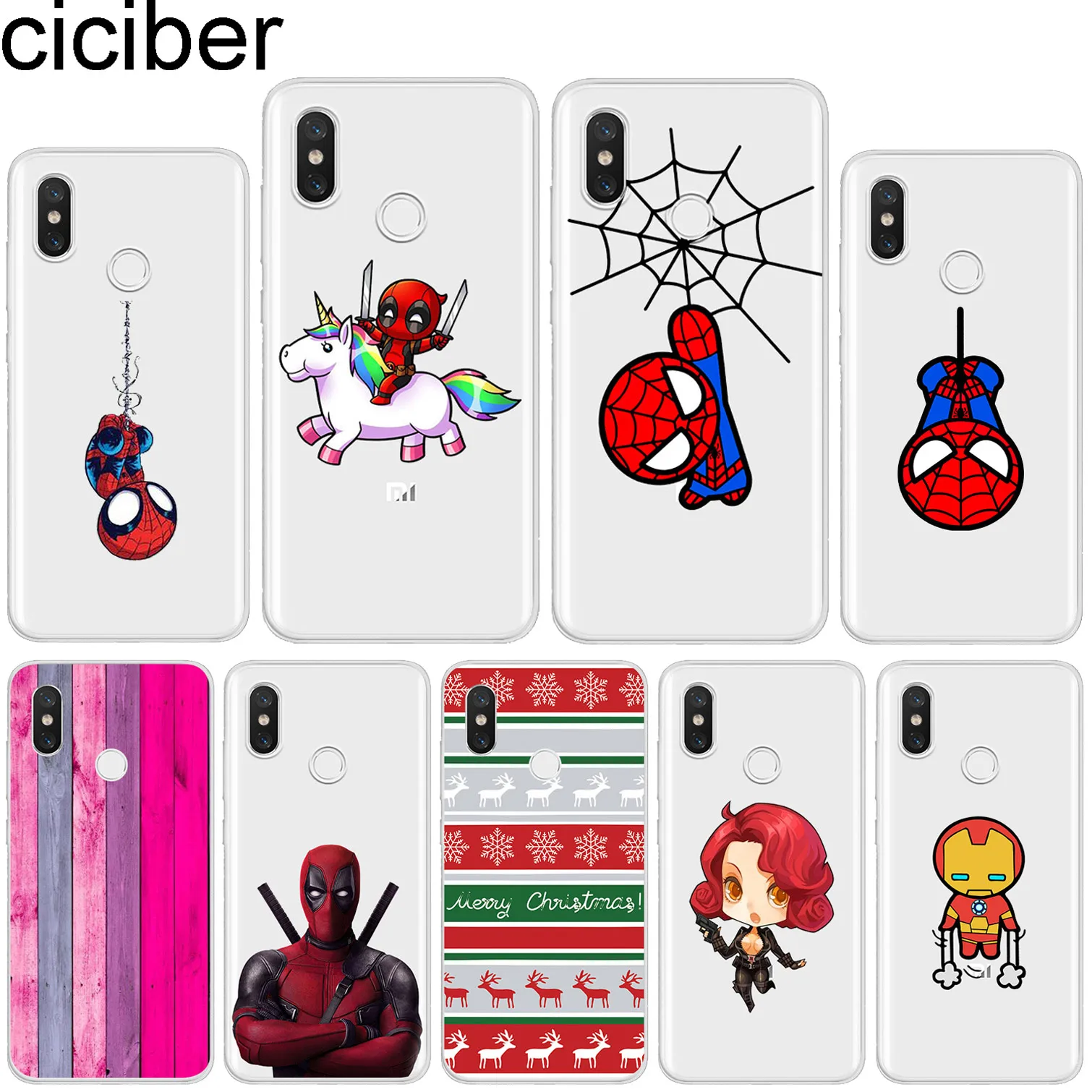 ciciber for Xiaomi MIX MAX 3 2 1 S Pro Marvel Spider-Man Soft TPU For Xiaomi A2 A1 8 6 5 X 5C 5S Plus Lite SE PocoPhone F1 Cases ciciber for Xiaomi MIX MAX 3 2 1 S Pro Marvel Spider-Man Soft TPU For Xiaomi A2 A1 8 6 5 X 5C 5S Plus Lite SE PocoPhone F1 Cases