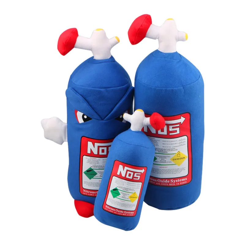 

Creative Plush Toy NOS Nitrous Oxide Bottle Pillow Turbo JDM Cushion Gift Decor Headrest Backrest Seat Neck Rest toy158