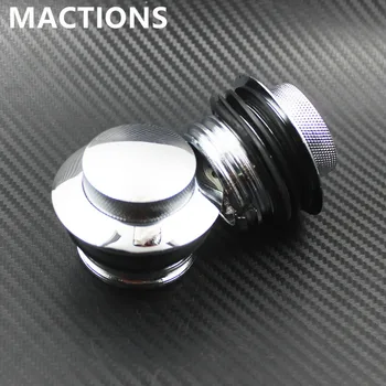 

2Pcs Chrome POP-UP Screw-In Mount Fuel Tank Gas Cap Aluminium CNC For Harley Sportster Softail Dyna Glide 1982-11 12 13