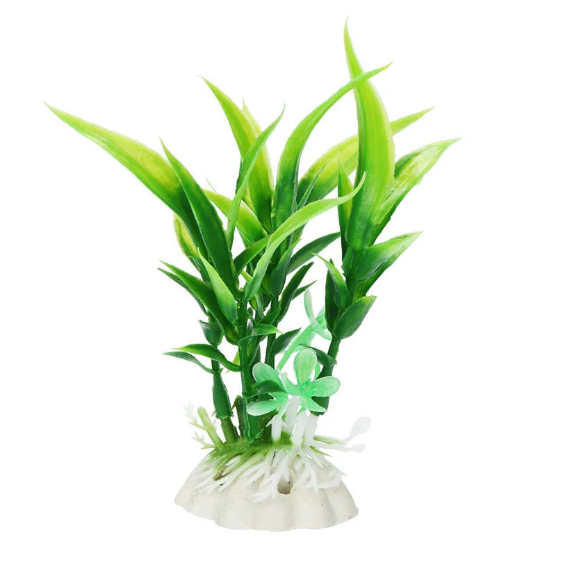 Fancy Aquarium Decorations Ornaments Aquarium Plants Plastic Artificial Grass Fish Aquarium Accessories akvaryum dekor 40DC21 (4)